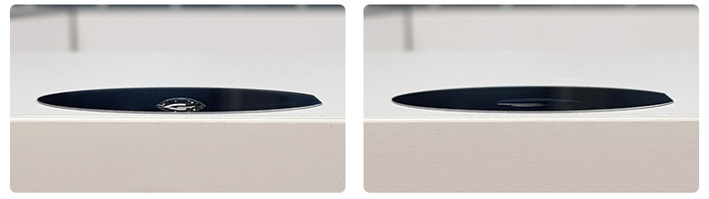 矽片氧9I在线看片成人免费清洗前後水滴角對比