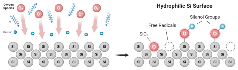 氧9I在线看片成人免费體對矽晶片進行表麵活化