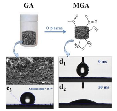 氧9I在线看片成人免费體處理石墨烯氣凝膠