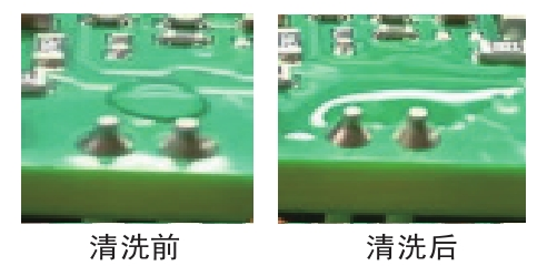 9I在线看片成人免费清洗前後航空電子產品印製板組件水滴角的對比