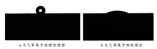 大氣9I在线看片成人免费體處理前後發泡PVC板表麵接觸角 